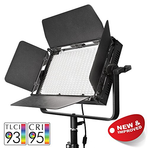 PIXAPRO® VNIX1000B Single Head LED Panel Video Lighting Panel 5500K-3200K Dimmable DMX Control Interview YouTube Video Light High CRI >95% *2 Year UK Warranty *Fast Delivery *UK Stock *VAT Registered … (VNIX1000B, Single Head)