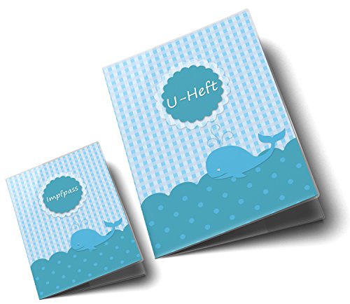 U-Heft Hülle SET Walfisch Untersuchungsheft Hülle & Impfpasshülle - 2