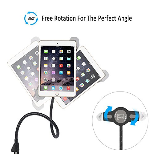 iPad-Stand-Tablet-Gooseneck-Holder-Mount-ieGeek-360-Degree-Rotation-Flexible-Adjustable-Hands-free-Bolt-Clamp-Stand-Mount-Universal-Fit-for-iPad-Mini-iPad-234-iPad-5iPad-AiriPad-Pro-Samsung-Galaxy-Tab
