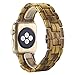 Produktbild Hunpta Natürliches Holz Watch Band Gurt Gürtel Armbanduhr für Apple Watch Serie 2 / 1 38mm/42mm (Gold, 38mm)
