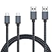 Price comparison product image [2-Pack 3ft] USB C Cable, BeneStellar Nylon Braided USB Type C 3.1 Fast Charging Cable Charger Cord for Samsung Galaxy S9 / S9 Plus / S8 / S8 Plus / Note 8, LG G5 / G6, Google Nexus 6P / 5X, Pixel / Pixel 2, OnePlus 5 / 5T, HTC 10 / U11, Huawei P10 / Mate 10, Nokia 8 / N1 Tablet, Nintendo Switch and More (3ft, 2-Pack Gray)