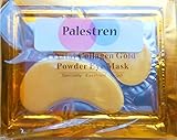 Palestren Collagen Eye Masks - 10 x Pairs of Crystal GOLD Anti-Wrinkle Anti-Ageing Under Eye Gel Patch powder Mask Facial Moisturizer