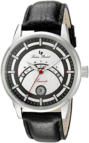 Men's Analogue Quartz Watch with Leather Strap LP-10154-02S-BC