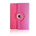 Produktbild elecfan iPad Mini 3 Hülle, 360 Grad rotierende Schutzhülle Auto Aufwachen / Schlaf Funktion und Einstellbarem Blickwinkel Funktion Schutzhülle für iPad Mini 1/2/3 (iPad Mini 1/2/3, Hot Pink)