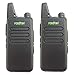Produktbild radtel rt-10 Walkie Talkie wiederaufladbar UHF 16 Kanal Scan programmierbar (schwarz, 1 Paar)