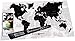 Produktbild Scratchy Planet® - Designer Weltkarte zum Rubbeln, Rubbel Weltkarte, Atlas, Internationale Kratzkarte, Landkarte XL, Design Version in Schwarz Weiß