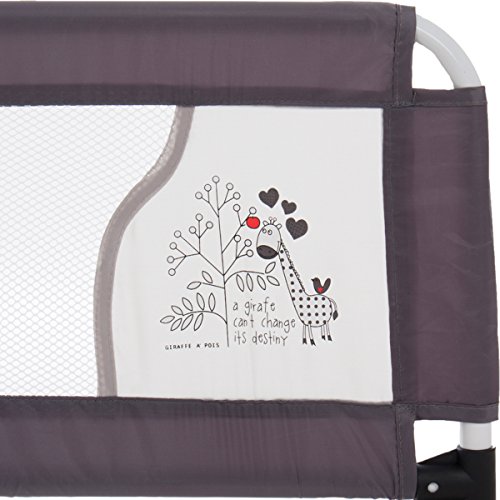 Bettschutzgitter / Bettgitter (Modell: GIRAFFE) Mit süßen und lustigen Giraffen-Motiv (150 cm) - 4