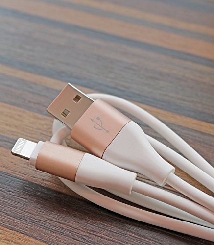 OTISA 3M iPhone Datenkabel Verbindungskabel USB Kabel mit Lightning Stecker Ladekabel für Apple iPhone 6 Plus/6 /5/5S/6s iPad 4 iPad Mini/Air iPod 5 und iPod7 Arbeitet mit neuesten iOS-Update (GOLD) - 5