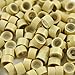 E-TING Hair Extension Accessories 200 PCS 5mm Blonde Color Silicone Lined Micro Rings Links Beads Linkies For I bonded Tipped Hair Extensions