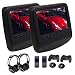 Produktbild EinCar Twin Black Leather Styled Auto-DVD-CD-Player-Kopfst¡§1tze Monitor mit 9 Zoll LCD-Schirm-Noten-Keys Unterst¡§1tzung 32 Bits Spiele HDMI Eingang 2 Modi + Game Disc/Fernsteuerungs- / drahtlose