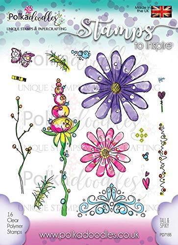 Preisvergleich Produktbild Polka Doodles Tally & Spiky Stempel, transparent, A6