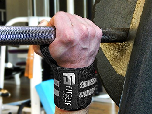 Handgelenkbandage Premium Qualität (2er Set) – Wrist Wraps 45 cm – Profi Bandagen für Fitness, Kraftsport, Bodybuilding & Crossfit Training – Hochwertige Handgelenkstütze- 2 Jahre Gewährleistung - 7