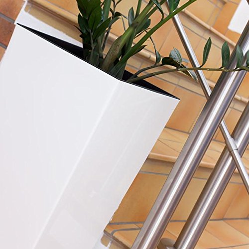 Blumentopf Übertopf Coubi Prosperplast Urbi Square 49lt hoch mit Einsatz breit 32 cm Farbe: weiß - 6