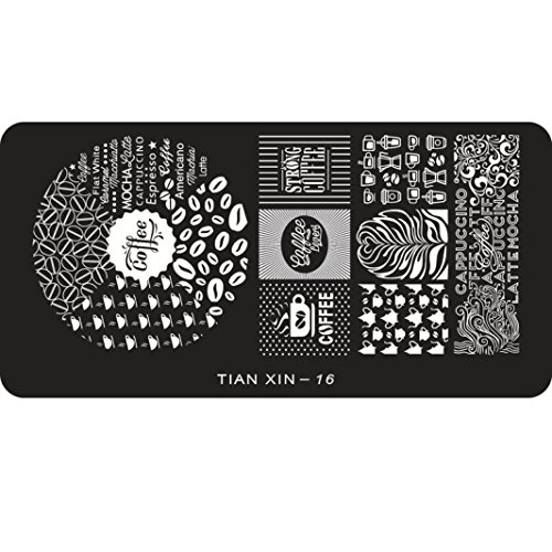 Tonsee® Nail Art Deco Stencils Stickers Nail Art Stamp Stencil Stamping Template