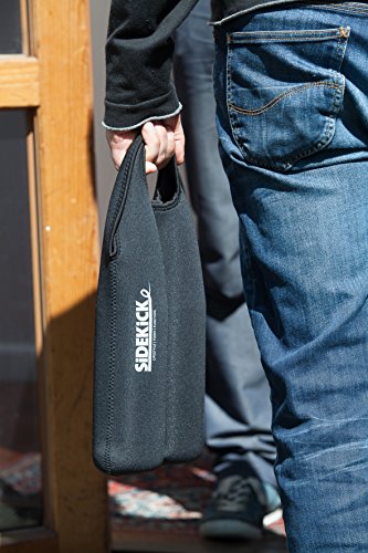 Sidekick WeinflaschenTasche, Flaschenschutzhülle, Flaschenkühler – Schwarz - 6