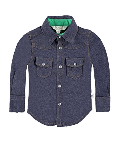 Kanz Baby Boys Shirt 1/1 Arm Polo Long Sleeve Shirt, Blue (blue Denim Blue 0013), 6-9 Months (Manufacturer size: 74)