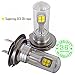 Produktbild Wiseshine H7 birne in led lampen abblendlicht mit zulassung canbus autolampe DC9-30v 3 Jahre Qualitätssicherung (Satz von 2) H7 8 led Hochleistungs gelb