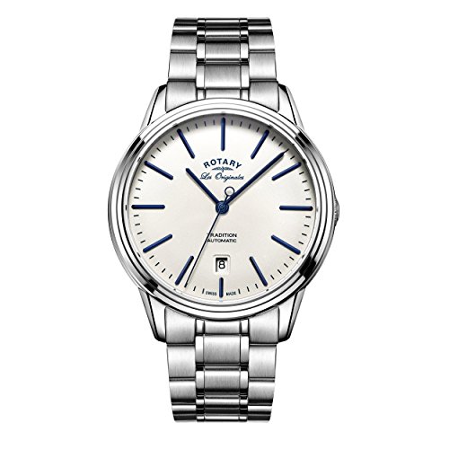 Rotary Orologio Analogico al Quarzo da Uomo con Cinturino in Acciaio Inox GB90161/02