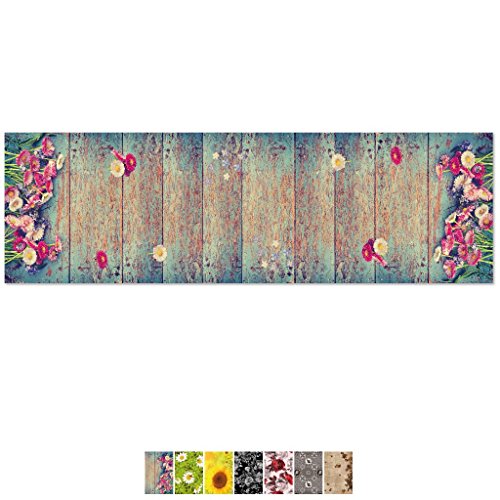 Tischläufer 140x40cm mit Fotodruck Blumenmotiv, Tischdecke Tischsets, in vers. Motiven erhältlich