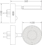 Trango TG2635-018 (Chrom) LED Nachtlicht mit Automatikfunktion direkt 230V mit Bewegungssensor - 3