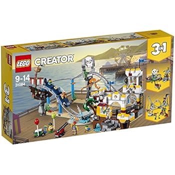 LEGO 31084 Creator Pirate Roller Coaster Toy, 3 in 1 Model, Fairground Building Sets for Kids