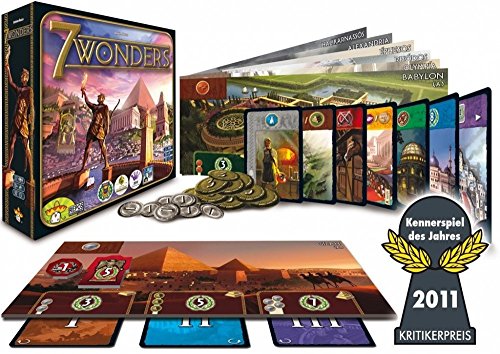 Preisvergleich Produktbild Asmodee Editions 692053 - 7 Wonders Kennerspiel des Jahres 2011 Strategiespie