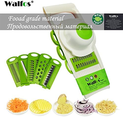 WALFOS Peeler Grater Vegetables Cutter tools with 5 Blade Carrot Grater Onion Vegetable Slicer Kitchen Accessories