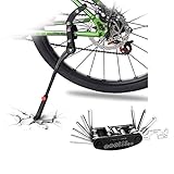 MATERIAL: DOBEN Fahrradständer aus stabile Aluminium-Legierung mit rutschfestem Gummifuß, Die Klemme hat eine Kunststoffeinlage wodurch der Lack gut geschützt wird