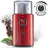 ✅PRÁCTICO - Su motor robusto y potente de 200W junto con su cuchilla en acero inoxidable permiten moler rápidamente cualquier tipo de grano. Gracias al pincel incluido y al cuenco de acero inoxidable extraíble (capacidad de 70gr) lavable en el lavavajillas, se limpia en un abrir y cerrar de ojos.
