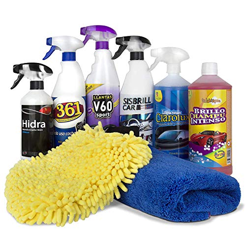 Sisbrill Kit Detail Intermedio | Lavado, Secado y Detallado de Todo el Coche