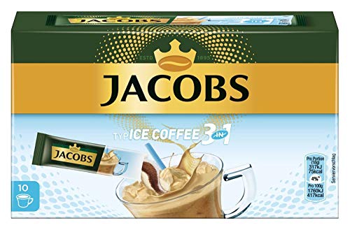 Jacobs Kaffeespezialitäten 3 in 1 Typ Ice Coffee, 120 Eiskaffee Sticks, 12 x 10 Getränke