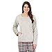 Lounge & Sleep Womens Grey Fleece Night Jumper 12
