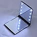 NiceEshop Folding Compact Mirror with 8 LED Lights