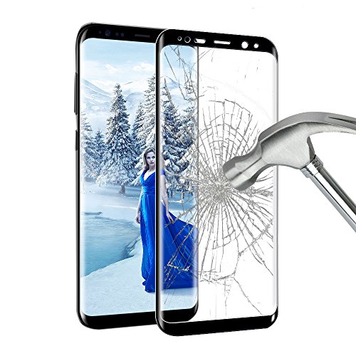 Protection écran SamSung Galaxy S8 Plus , Ubegood Galaxy S8 Plus Film Protection en Verre Trempé [Couverture complète] Ultra Clair Dureté 9H Anti-traces Écran de Screen Protection pour Samsung Galaxy S8 Plus 