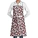 Produktbild Bib Apron with 2 Pockets Antigua and Barbuda Flag Artascope Flower Extra Long Ties Kitchen Aprons for Women and Men, Resistant to Droplets bbq apron