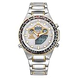 Meister Anker Herren Funk-Solar-Uhr Edelstahl 23cm Silbergrau Chronograph Mineralglas 490000080