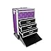 Roo Beauty Tanzania Beauty Trolley Hairdressing Case, Manicure And Nail Case In Imperial Purple