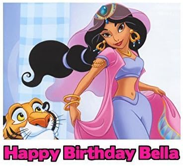Princess Jasmine Aladdin Image Photo Cake Topper Sheet Personalized Custom Customized Birthday Party - 1/4 Sheet - 79810 by Sweet Custom Cakes