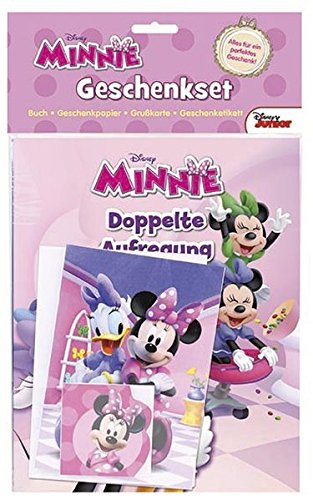 Preisvergleich Produktbild Disney Minnie Geschenkset: Buch, Geschenkpapier, Grußkarte, Geschenketikett
