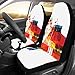 Produktbild Reise Autositzbezug Musikinstrumente Bunte Saxophon Euphonium Universal Fit Auto Autositzbezüge Schutzfolie Für Auto LKW SUV Fahrzeug Frauen Dame (2 Vorne) Autositzbezüge Set
