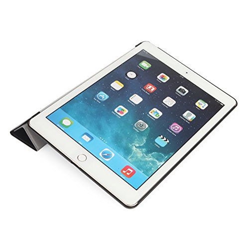 iHarbort® Apple iPad Air 2 Hülle – Ultra Slim Leder Tasche Hülle Etui Schutzhülle Ständer Smart Cover Case für iPad Air 2/ iPad 6 Generation , mit Schlaf / Wach-up-Funktion (iPad Air 2, schwarz) - 4