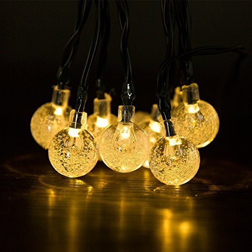 Satu Brown 30er LED Solar Lichterkette Garten Globe Außen Licht Warmweiß 6,5M, Dekorative Beleuchtung für Terrasse, Party, Hochzeit, Camping, Weihnachten, Hof, Outdoor, Fest Deko usw. - 4