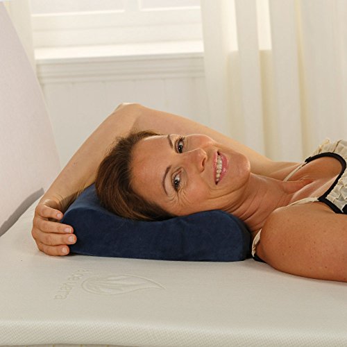 Best Schlaf Reise-Set: Matratzenauflage, Kopfkissen, Transporttasche, 100 % Visco, blau - 3