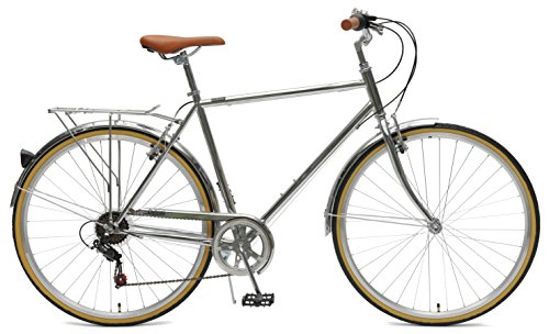 Critical Cycles 2392 Beaumont-7 City-Pendlerrad mit sieben Gängen für Herren - Chrom, 50 cm/Small