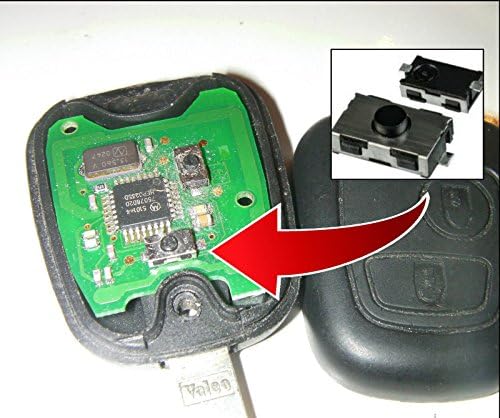 ©Cleplip Solder Switch Button Remote Key Fob Case Peugeot Special 206