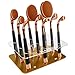 Imported 9 Hole Oval Makeup Brush Holder Drying Rack Organizer Cosmetic Shelf Gold RS.465.00