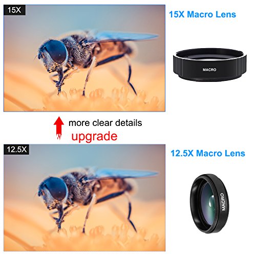 Obiettivo universale con clip, per smartphone, obiettivo per fotocamera HD 