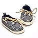 ESTAMICO Baby Denim Lace-up Crib Shoes Gray 6-12 Months