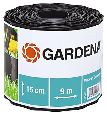 Gardena Bordure de plateband 15cm haut/9m Long, Marron, 30 x 30 x 30 cm