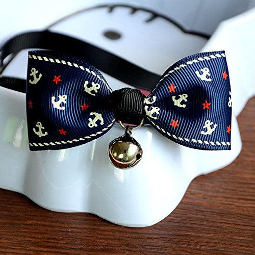 Pet-Collar-Adjustable-Bow-Tie-Dog-Cat-Collar-with-Bell-Breakaway-Buckle-Bowknot